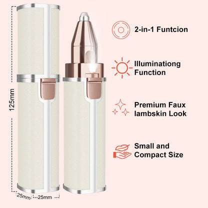 2-in-1 Eyebrow Trimmer and Hair Removal Tool